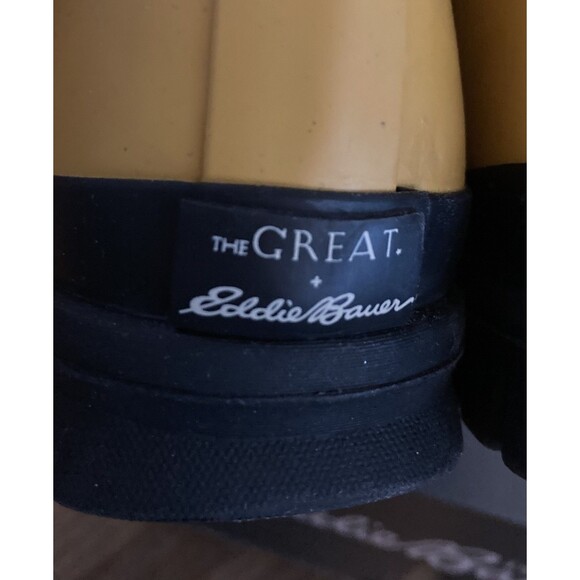 The Great x Eddie Bauer Greta Chelsea Rain Boots 10 Ankle Yellow Amber - Picture 8 of 12